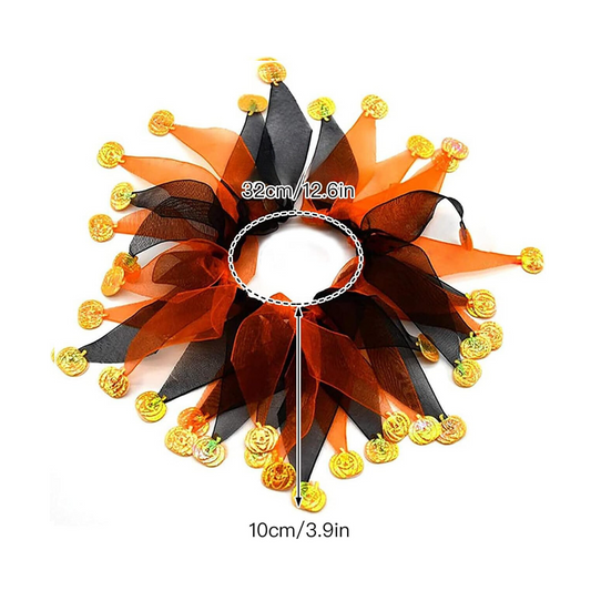 Collar arlequín halloween