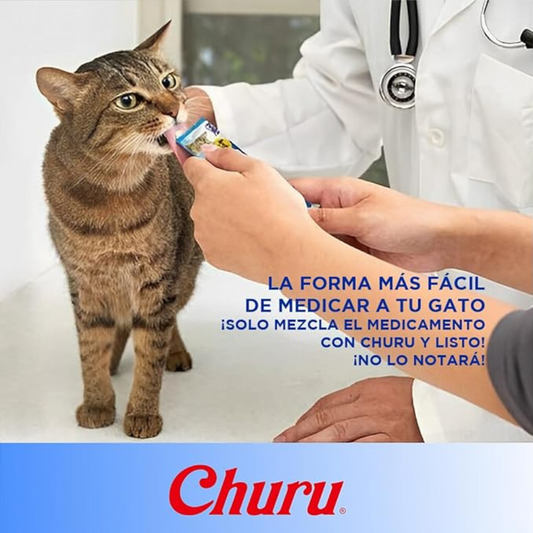 Churu Premios para Gato (Paquete 4 tubos 14g)