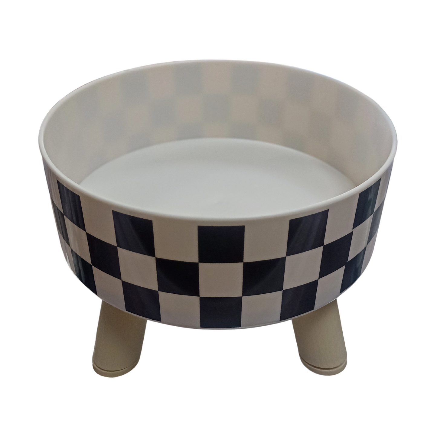 Tazón estilo tablero de ajedrez