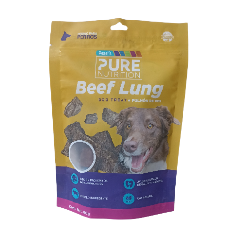 Premios para perro pulmón de res Pearls Prime Nutrition 60 gr