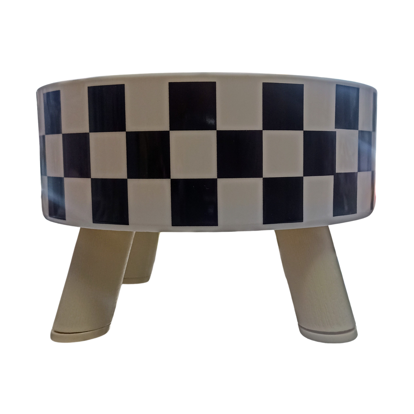 Tazón estilo tablero de ajedrez