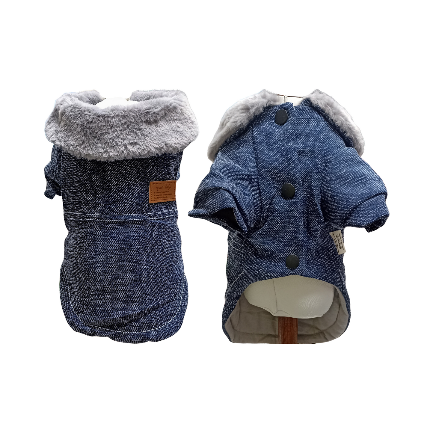 Chamarra de mezclilla con peluche