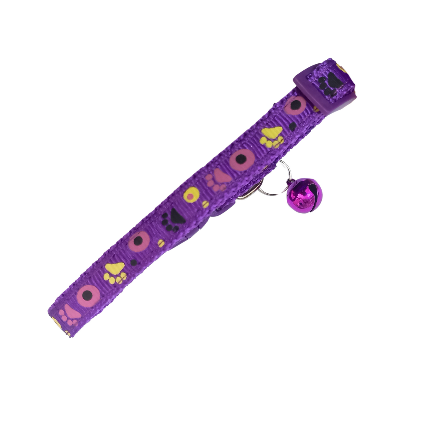 Collar estampado de huellas y dots