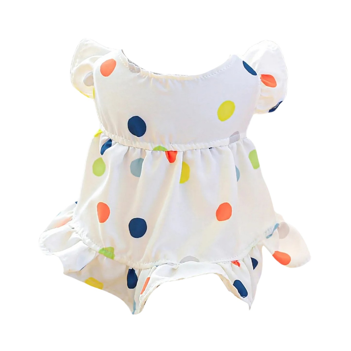 Vestido polka dots multicolor