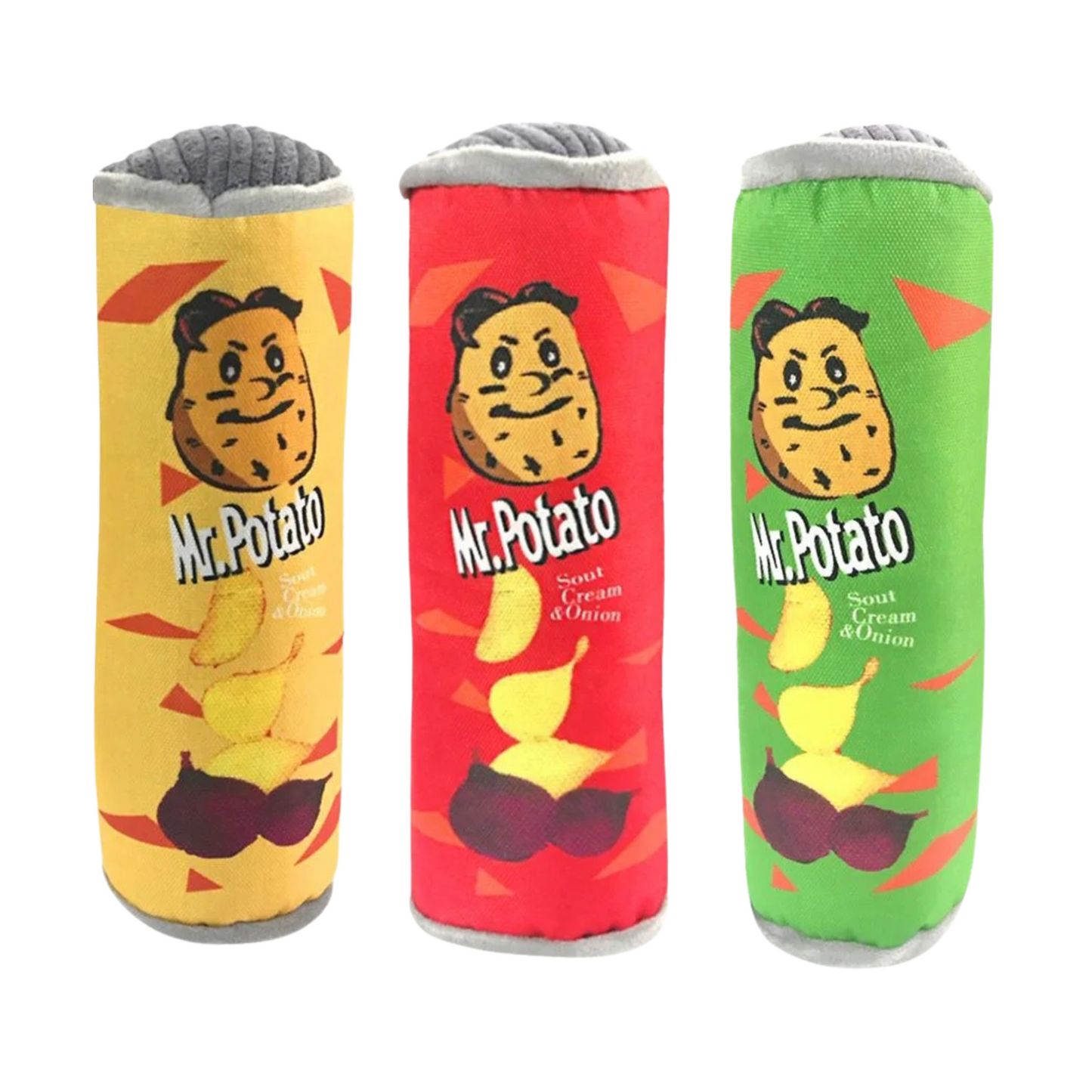 Mr. Potato peluche de tubo de papas