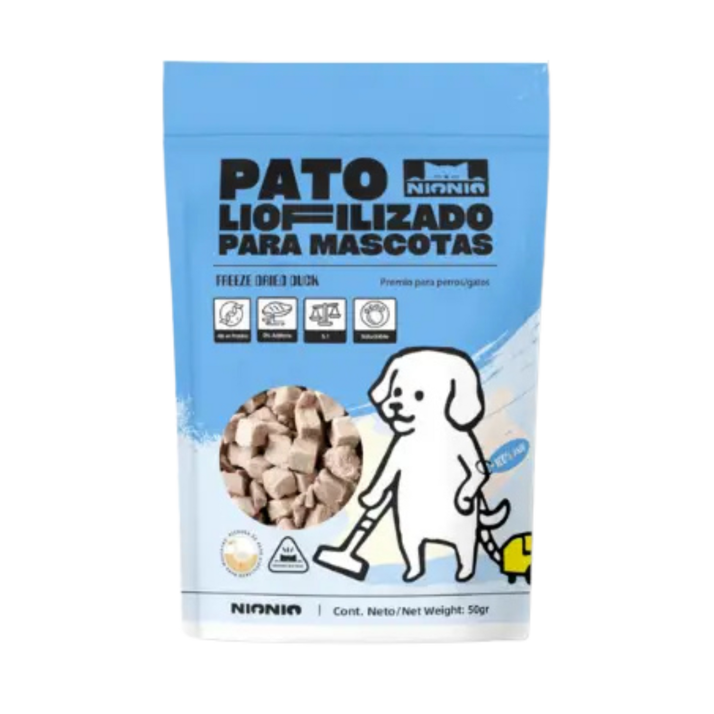 NIONIO Cubitos de pato liofilizados