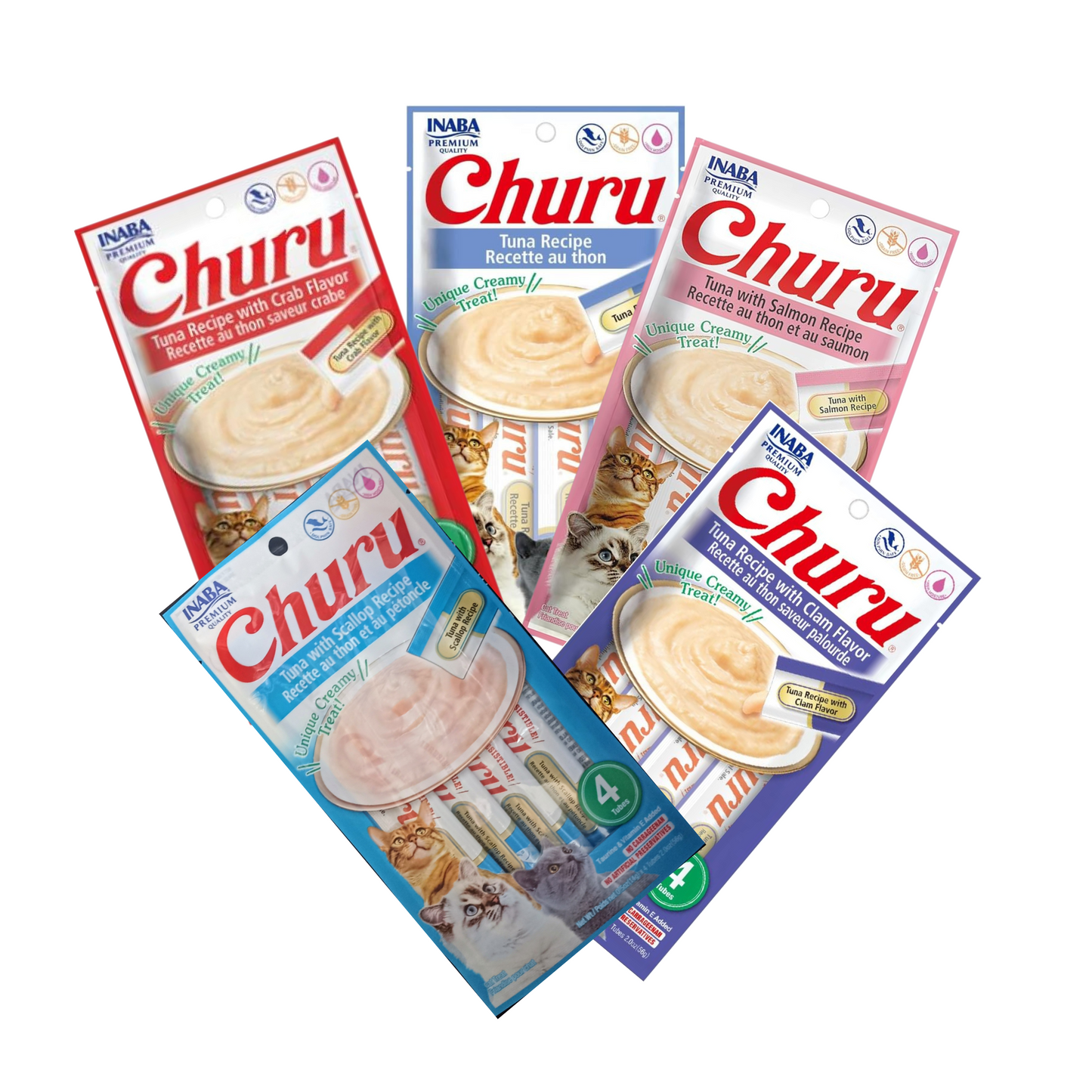 Churu Premios para Gato (Paquete 4 tubos 14g)