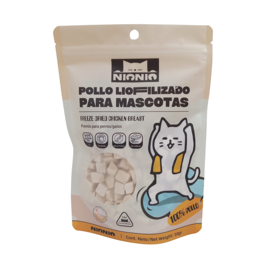 NIONIO Cubitos de pollo liofilizados
