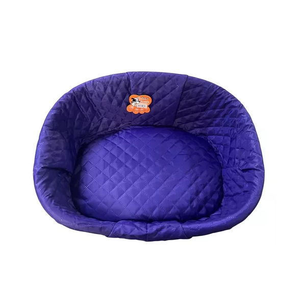 Cama de plástico con cojín y funda lisa