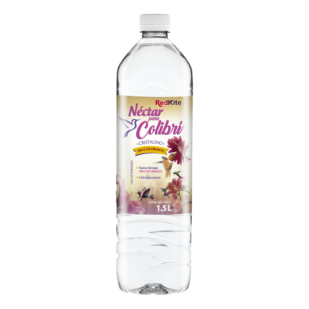Néctar líquido para colibrí sin colorante