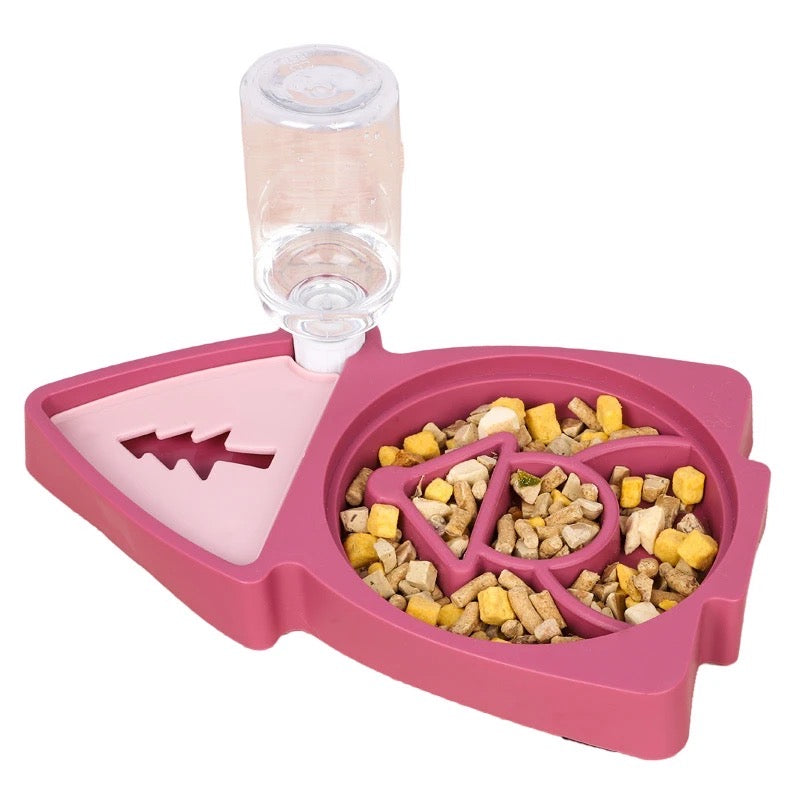 Bebedero y comedero elevado multifuncional