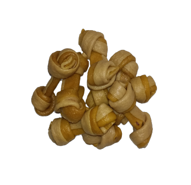 Hueso de carnaza con plátano