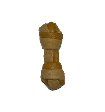 Hueso de carnaza con plátano