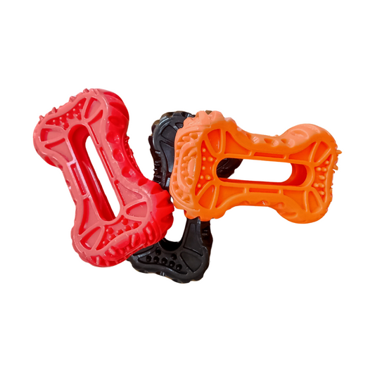 Mordedera compacta en forma de hueso