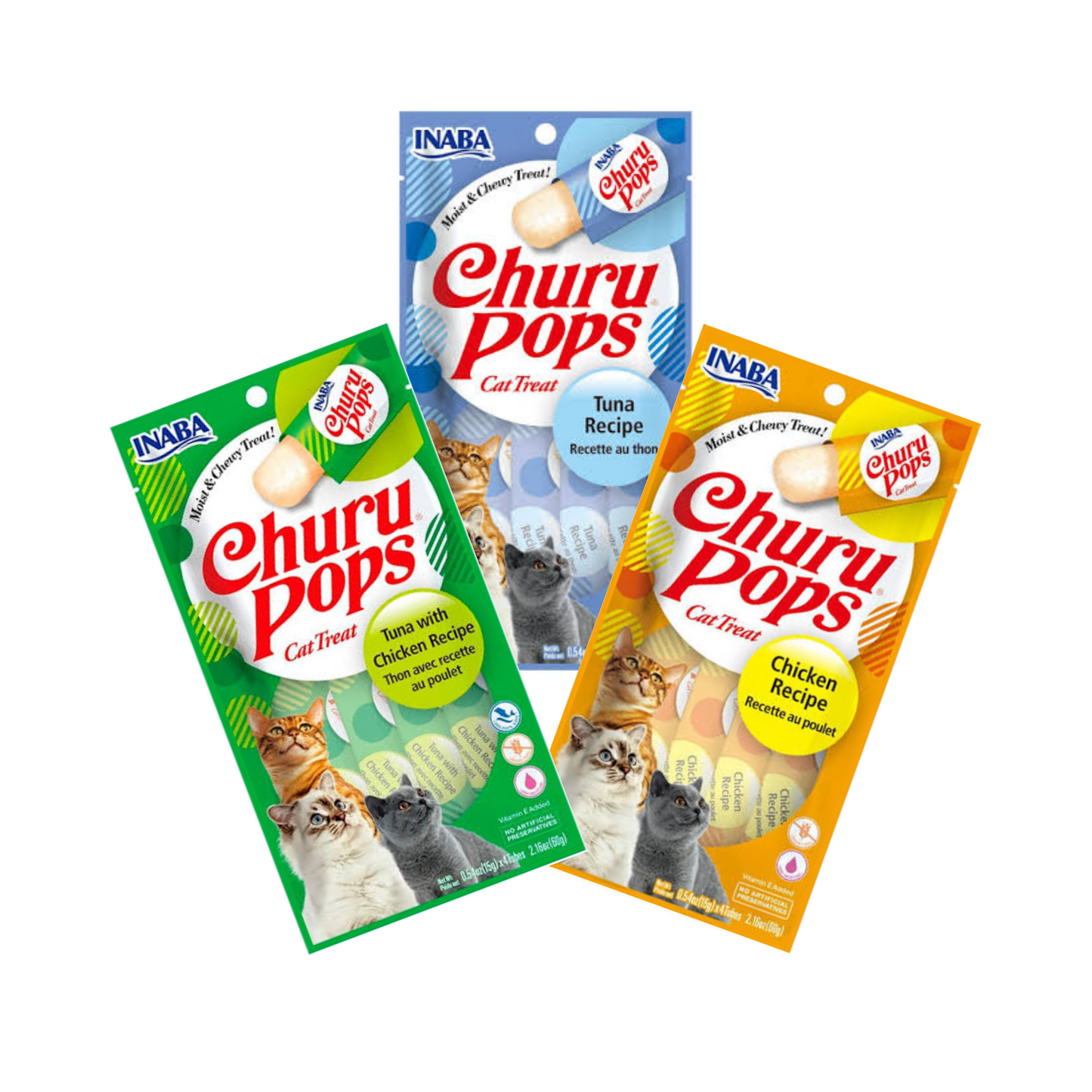 Churu Pops Premios para gato (Paquete 4 tubos 15g)