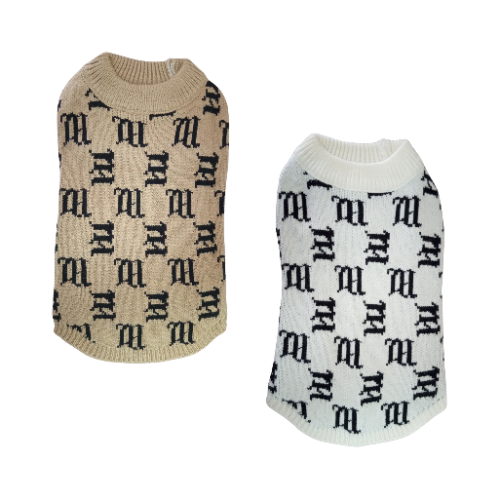 Suéter de monograma "M"