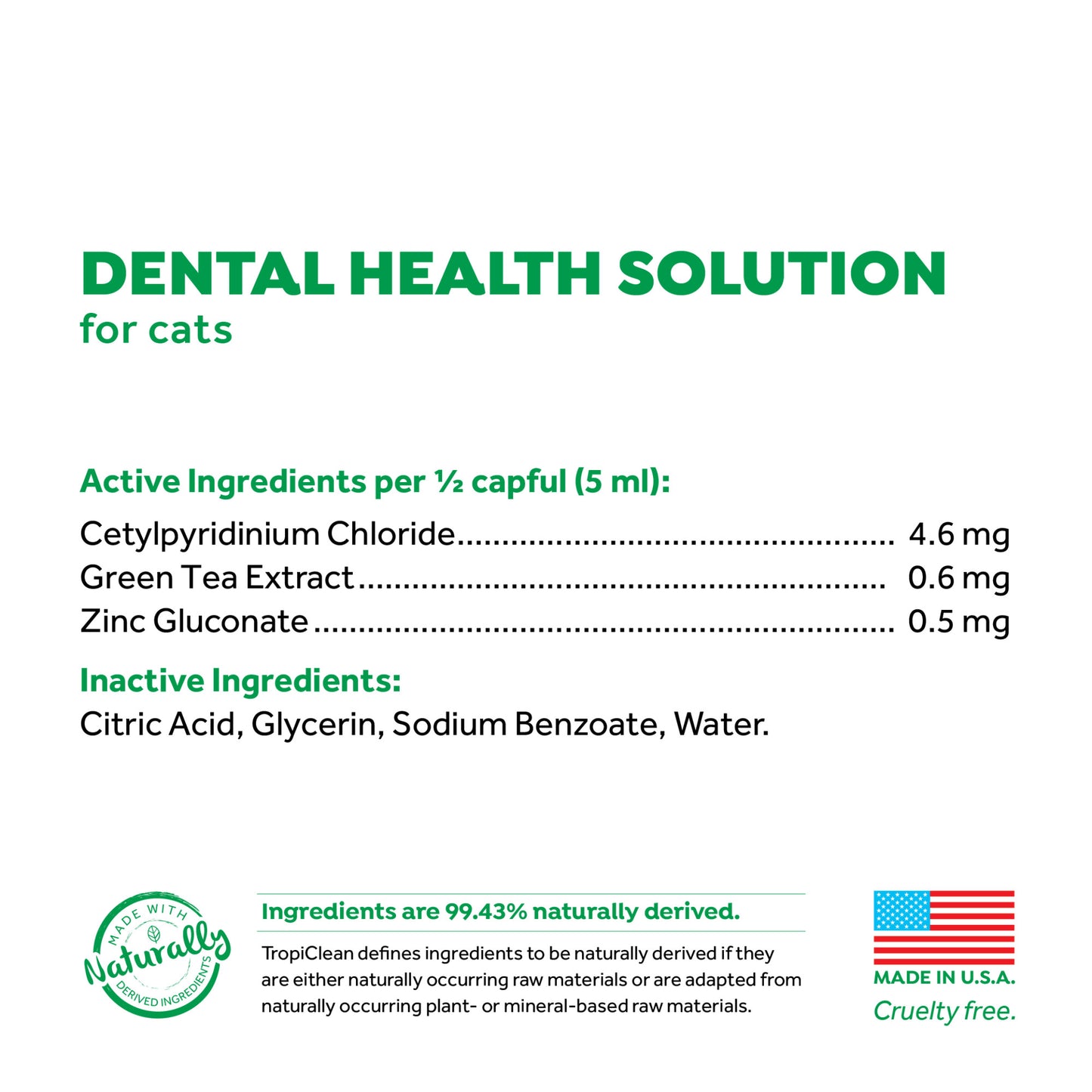 Solución dental aliento fresco para gatos