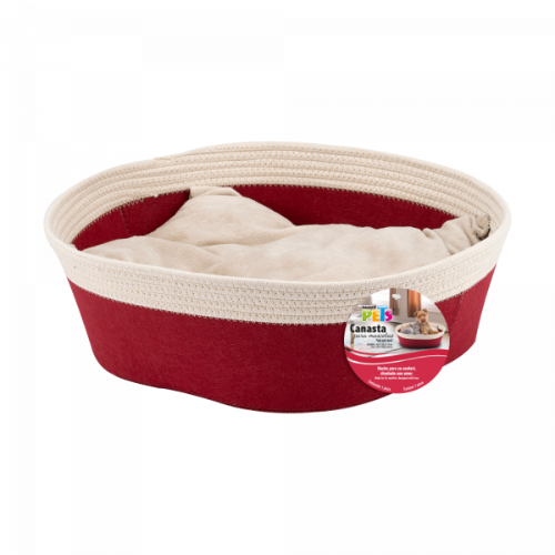 Cama canasta de tela