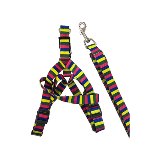 Arnés con correa ancho