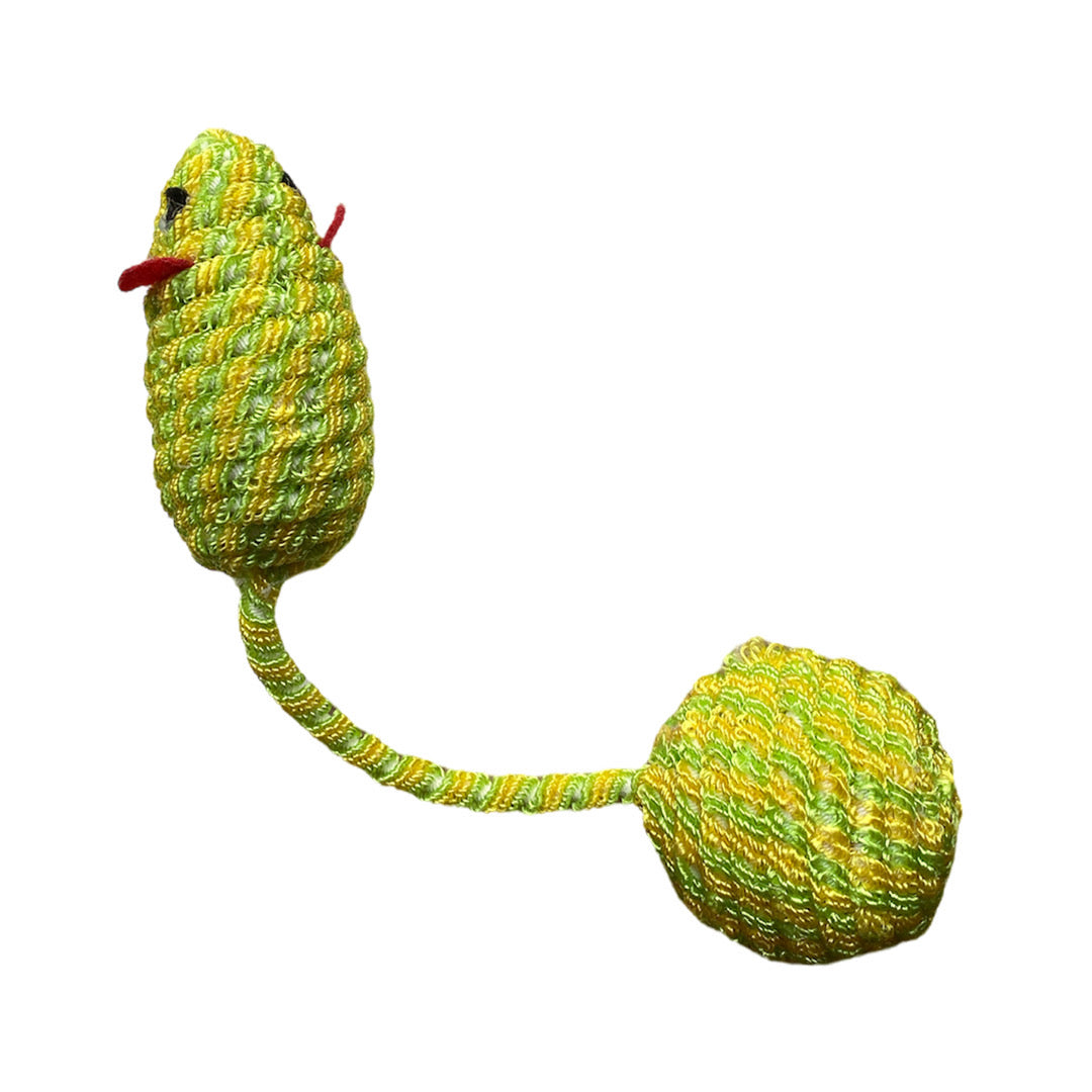 Ratón con cola de pelota
