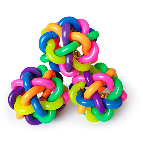 Átomo de colores opaco con cascabel