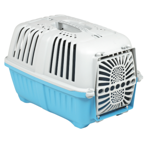 Transportadora con puerta de plástico pratiko