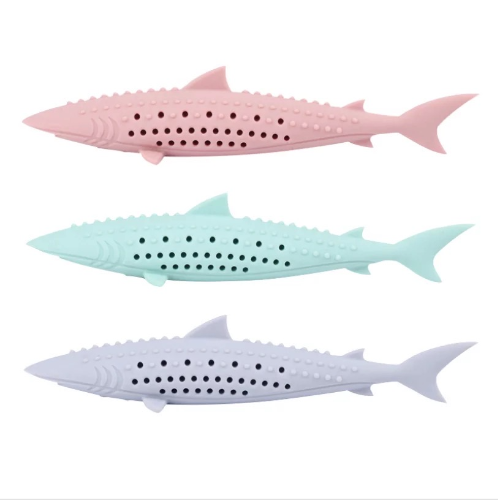 Juguete limpia dientes en forma de tiburón