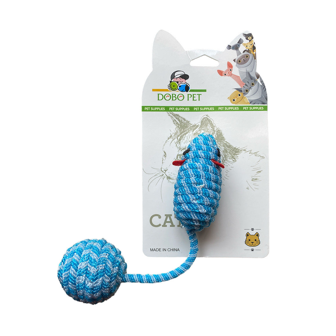 Ratón con cola de pelota