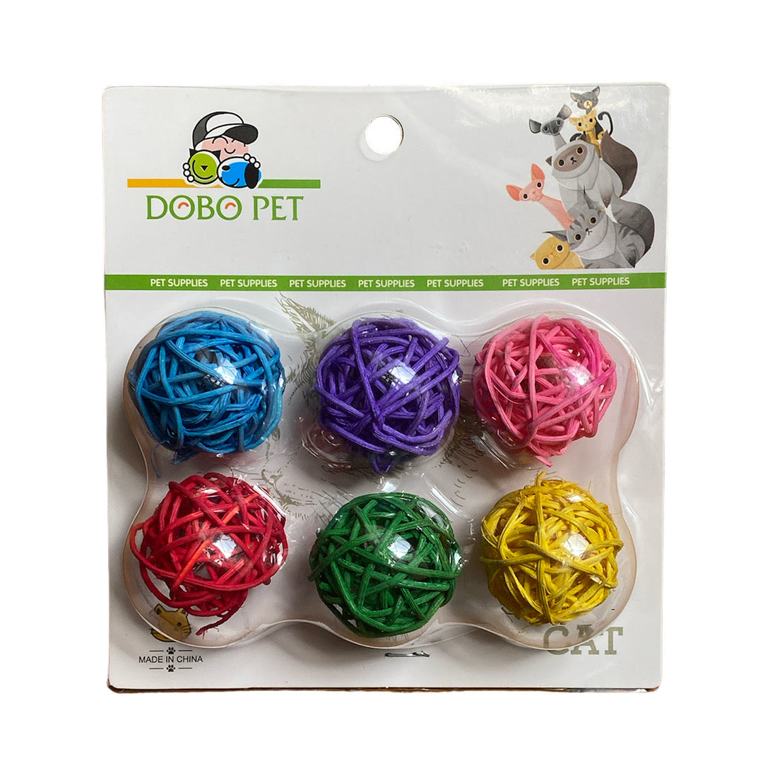 Set de 6 pelotas/5 juguetes surtidos para gato