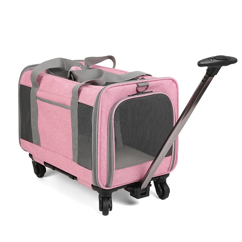 Transportadora con llantas