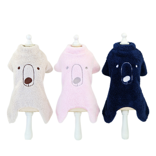 Mameluco afelpado con estampado de ojos y naríz de koala