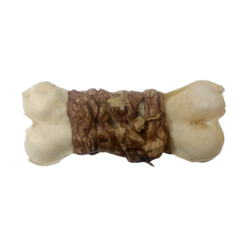 Hueso de carnaza envuelto en pulmón deshidratado