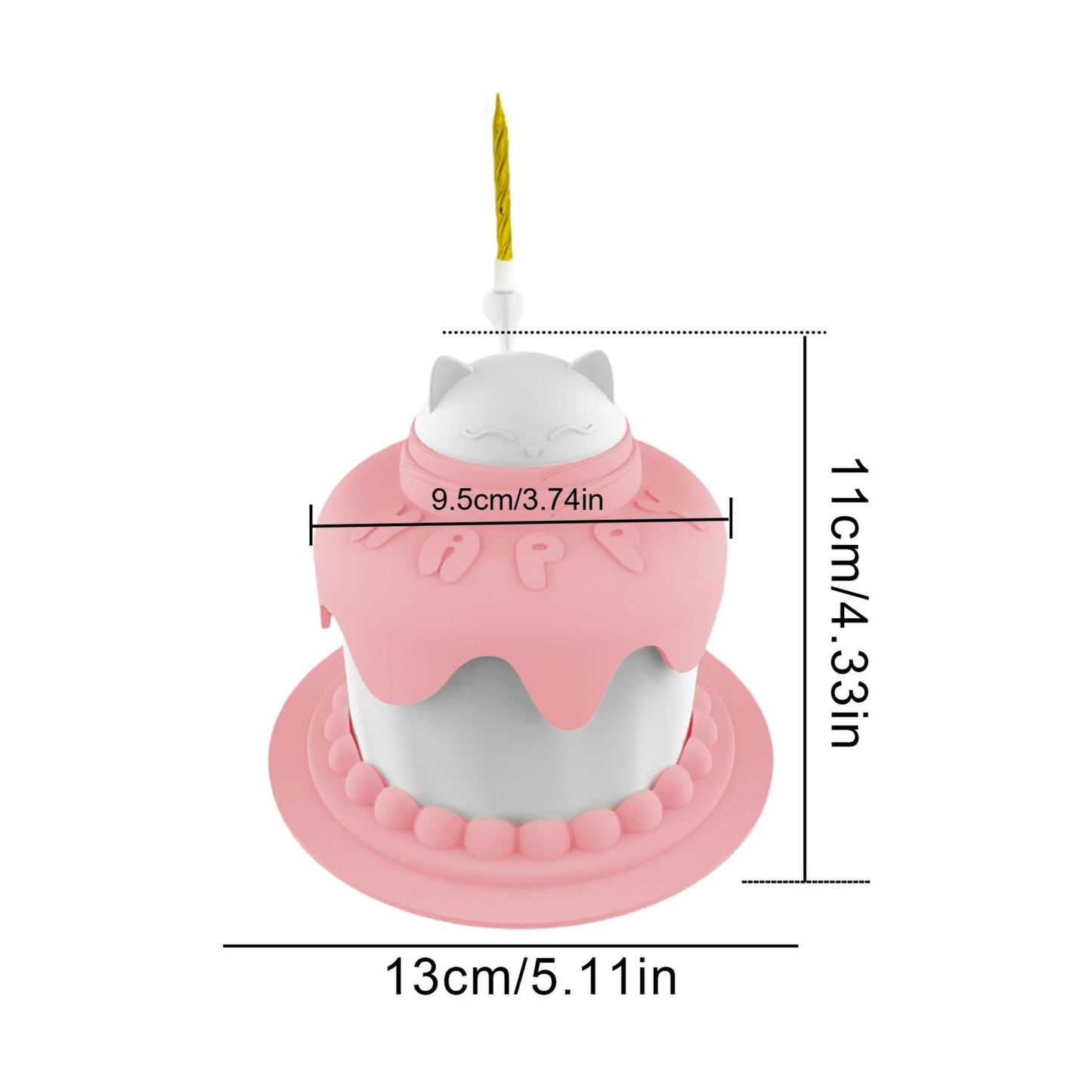 Tazón de pastel de cumpleaños