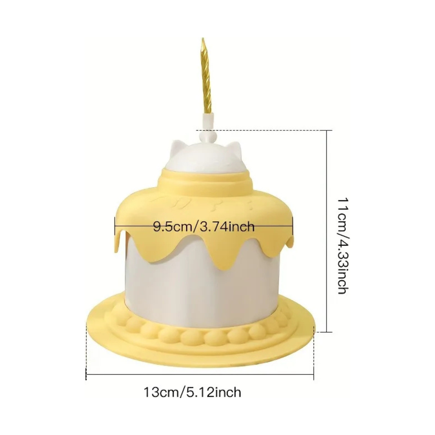 Tazón de pastel de cumpleaños