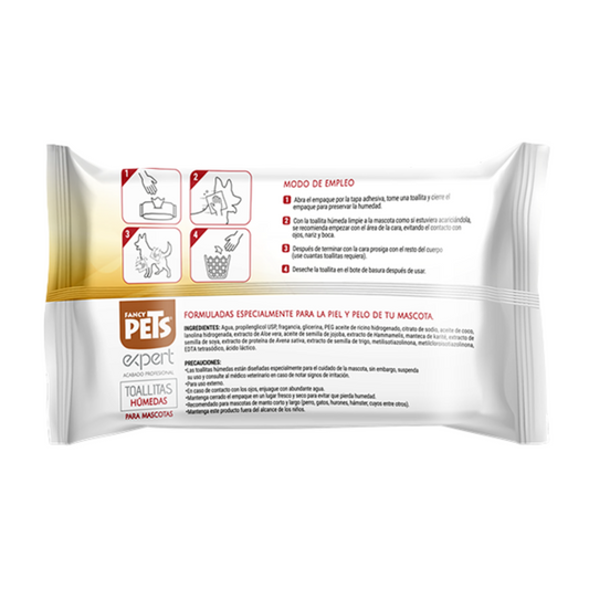 Toallitas húmedas para mascotas expert