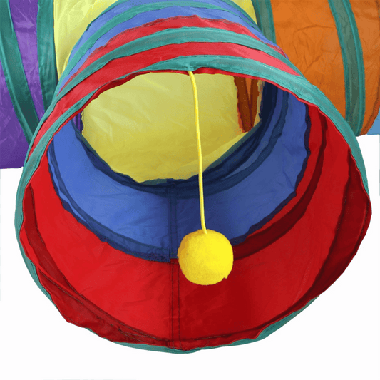 Túnel multicolor para gato "T"