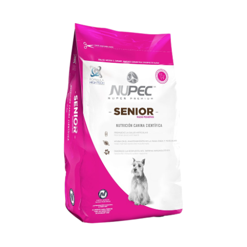Nupec alimento para perro senior de raza pequeña