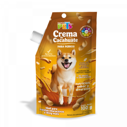 Crema de cacahuate para perro
