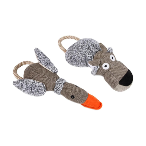 Peluche de animal con cuerda