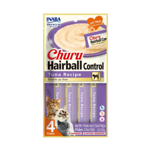 Churu Hairball Control Premios para Gato (Paquete 4 tubos 14g)