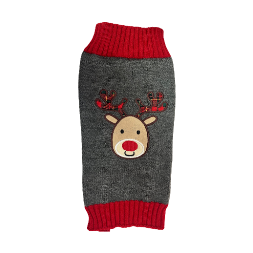 Suéter de reno con tartán