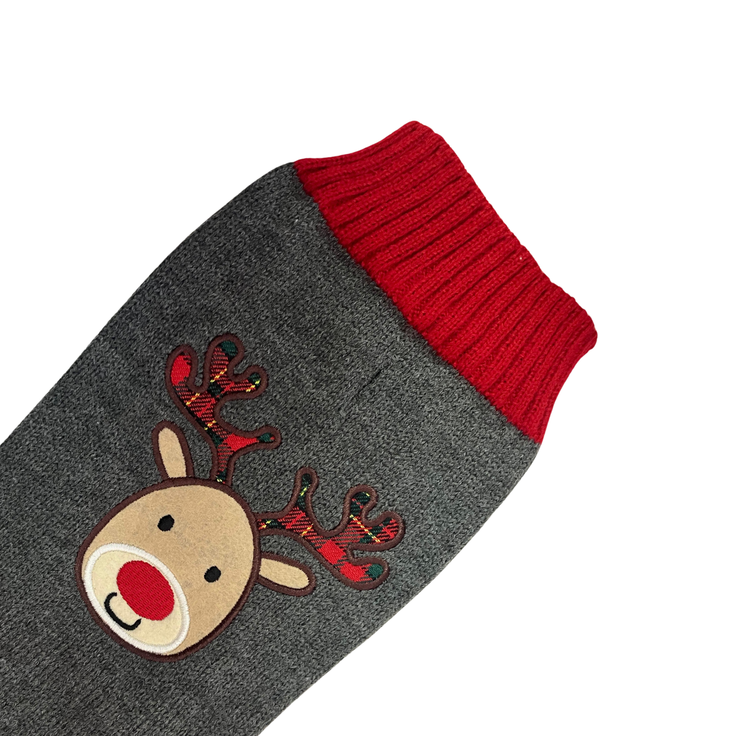 Suéter de reno con tartán