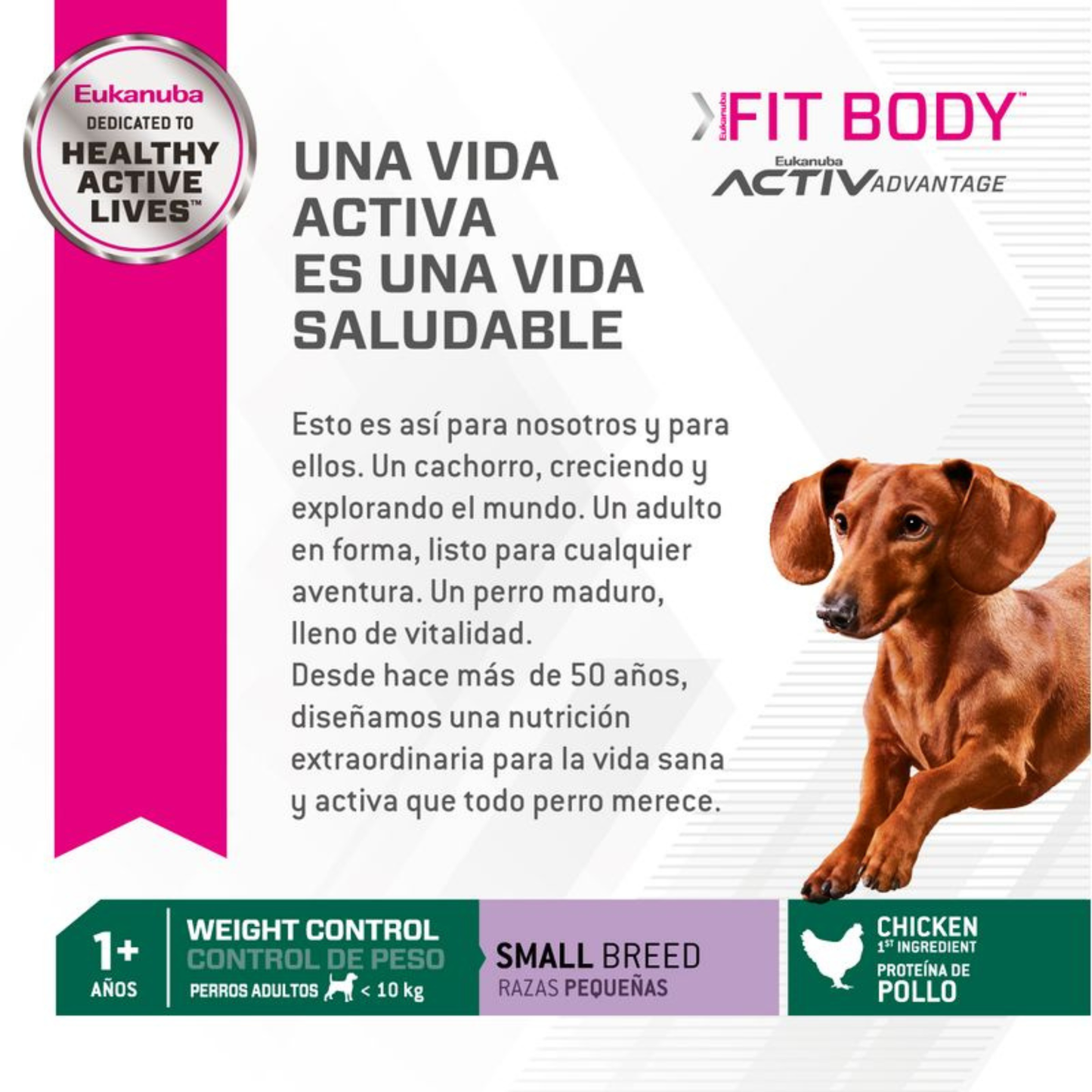 Eukanuba control de peso para perro adulto razas pequeñas