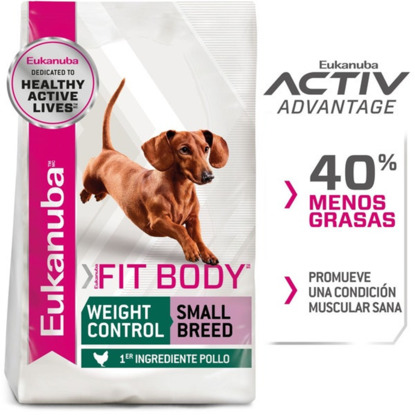 Eukanuba control de peso para perro adulto razas pequeñas