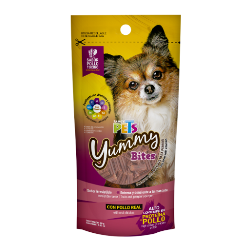 Yummy Bites pollo/tocino 80g