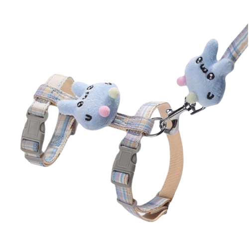 Arnés con conejito kawaii para gato