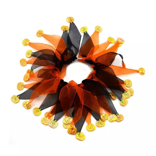 Collar arlequín halloween