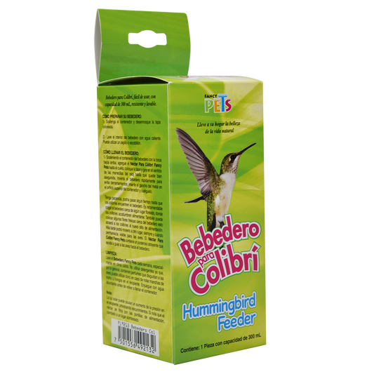 Bebedero sencillo para colibrí