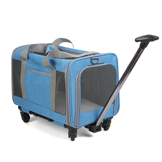 Transportadora con llantas