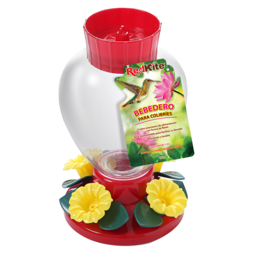 Bebedero esfera con narcisos para colibrí